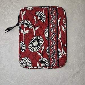 Vera Bradley Red Floral Quilted Tablet Sleeve